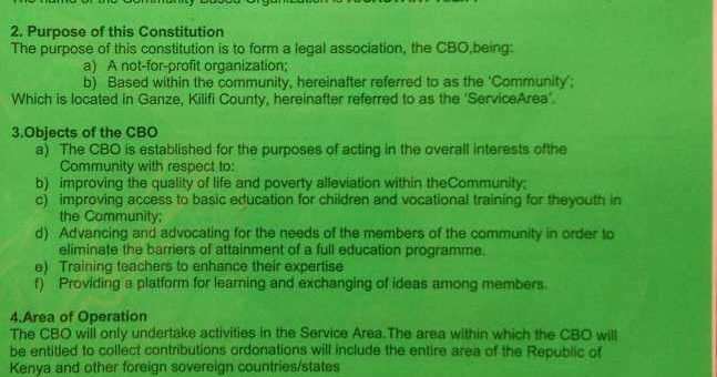 Registration-Constitution